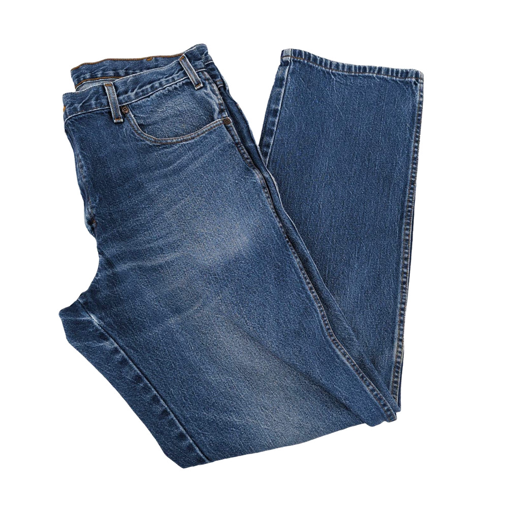 EUC Dickes Jeans Blue Denim Mens 36x33 Faded Knees Large Pockets